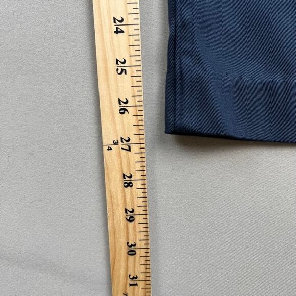 Vintage Levis Sta-Prest Pants Mens 42 Navy Blue Chino Straight Leg Slacks 80s - Picture 13 of 16